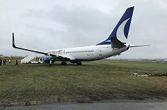 В аэропорту Перми «Боинг» Turkish Airlines выкатился за пределы ВПП
