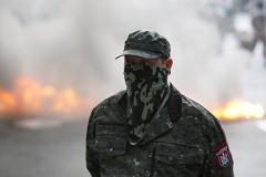 СМИ сообщили о выставленном сторонниками «Правого сектора» блокпосте в Киеве