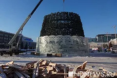 Демонтаж ледового городка на площади 1905 года закончится 30 января