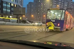 В Екатеринбурге заметили курьера-зацепера