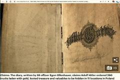 В Германии обнародовали дневник офицера Третьего Рейха с картой сокровищ