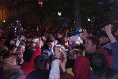 Во время выхода мэра Екатеринбурга в толпу едва не случилась давка