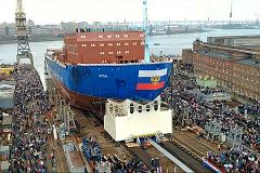 Атомный ледокол «Урал» спустили на воду