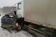 Водитель сгорел в своей машине в результате ДТП на Серовском тракте