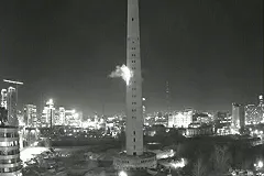 Очевидцы рассказывают, как вчера взрывали телебашню