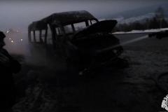 На Урале сгорела пассажирская маршрутка