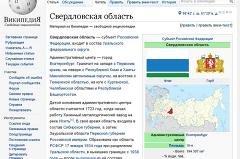 Википедия проведет первую неделю Свердловской области