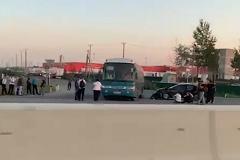 На Кольцовском тракте автобус с пассажирами попал в аварию