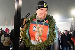 Большунов рассказал, как во время ночной гонке в Италии у него потух фонарь