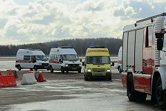 В Кольцово стянули скорую помощь из-за аварийной посадки самолета