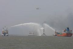 В Каспийском море загорелся российский танкер