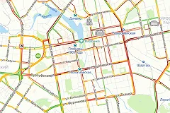 Екатеринбург встал в 10-балльные пробки