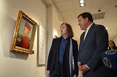 Куйвашев принял участие в торжественном открытии выставки Никаса Сафронова