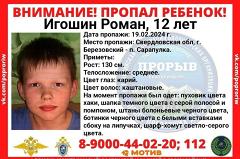Под Екатеринбургом пропал 12-летний мальчик