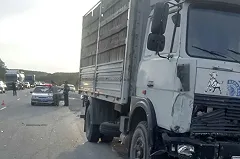 На Тюменском тракте МАЗ раздавил легковушку. Погибли два человека