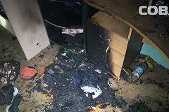 На Малышева пьяный уголовник поджег квартиру, в огне погиб кот, собаку откачали