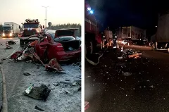 В страшной аварии на свердловской трассе погиб таксист и маленький ребёнок