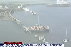 При обрушении контейнеровозом моста в Балтиморе погибли шесть человек