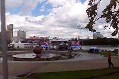 Открытую тренировку Дениса Лебедева пришлось отменить из-за погоды