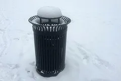 В Свердловской области выпал зеленый снег