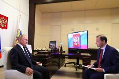 Путин в эфире «России-24» лично прокомментировал политические события августа