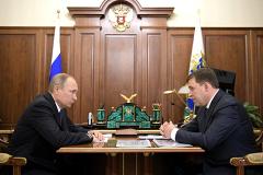 Владимир Путин обсудит с Куйвашевым ситуацию с коронавирусом в Свердловской области