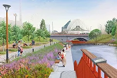 Под мостом на Куйбышева сделают пешеходную зону