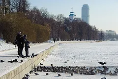 При подрыве льда на Иртыше в близлежащих домах не выдержали стекла