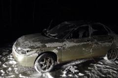 На свердловской трассе из-за сильнейшего снегопада в ДТП едва не разбились четыре человека