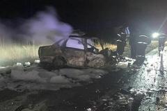 На свердловской трассе в ДТП заживо сгорели два человека
