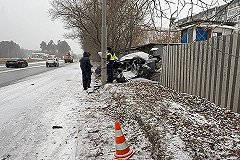 На Объездной дороге в Екатеринбурге погиб 25-летний водитель