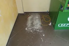 Банкомат Сбербанка на Байкальской взорвали сегодня ночью