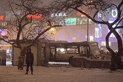 Водителя въехавшего в переход автобуса увезли в больницу