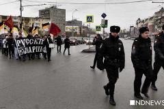 «Русский марш» в Екатеринбурге собрал всего 30 человек