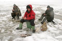 На Белоярском водохранилище с оторвавшейся льдины спасли 20 рыбаков