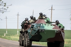 Украинские войска обстреляли Славянск из установок «Град»