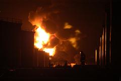 В МВД уточнили число пострадавших при пожаре на нефтебазе под Киевом
