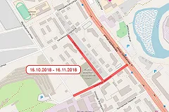 На двух участках микрорайона Ботаника закроется движение транспорта