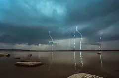 В Греции от удара молнии пострадали 15 российских туристов