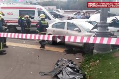Skoda снесла патрульный автомобиль на Кутузовском: погиб капитан полиции