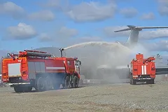 В аэропорту «Кольцово» прошли учения МЧС