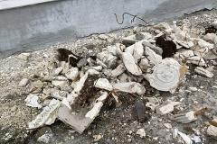 На Химмаше обвалился балкон — фото