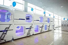 Капсульный отель открылся в аэропорту Кольцово