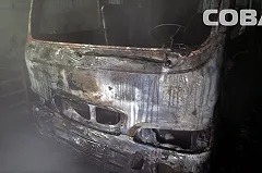 В Екатеринбурге на ходу загорелся пассажирский автобус