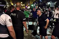 Драка английских и российских фанатов на Евро-2016 попала на видео