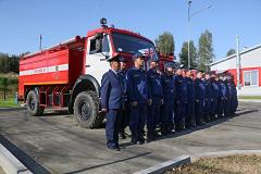 В Серебрянке открыли новое пожарное депо