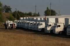 Новый российский гуманитарный конвой въехал на Украину