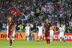 Сборная России проиграла Словакии на чемпионате Европы по футболу