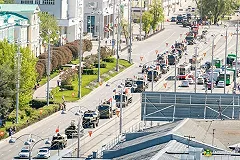 Рост цен на такси, пробки и перекрытия дорог: как проходит дневная репетиция парада в Екатеринбурге
