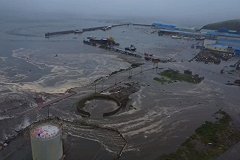 Северо-Курильск подтоплен в результате цунами